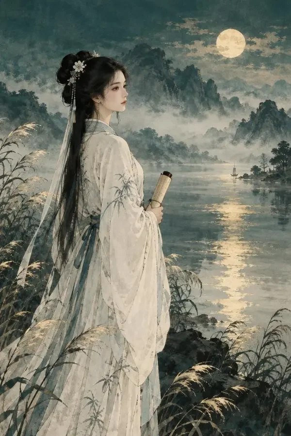 AI漫剧魔改 古装权谋 短剧《洛水惊鸿》封面图