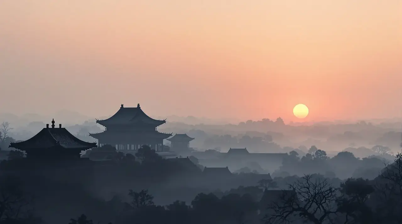 AI漫剧魔改推荐古风短剧《长安月下》氛围背景图